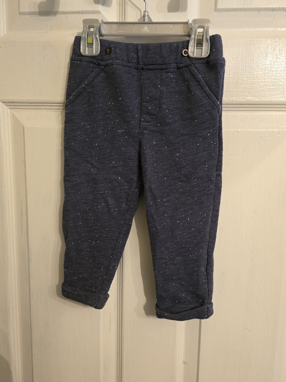 Carter's Navy Speckled Knit Pull-On Joggers